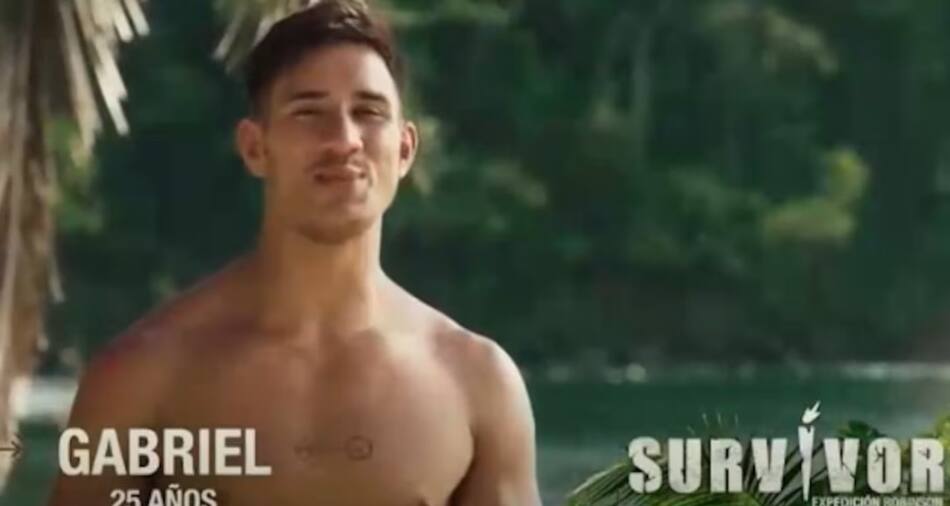Gabriel, participante de "Survivor Expedición Robinson". Foto: captura Telefe.