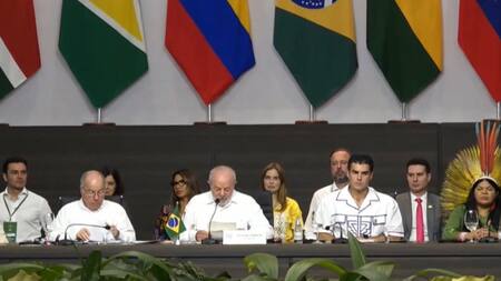 Lula en la Cumbre de la Amazonia. Foto: EFE.