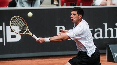 Federico Delbonis en el torneo de Hamburgo