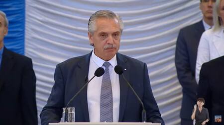 Alberto Fernández, Gobierno, FFAA, Foto captura de video