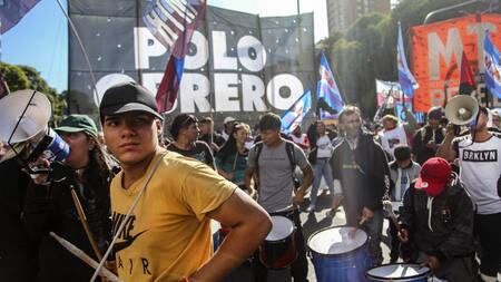 Polo Obrero, manifestación, corte, reclamos, piquete, NA