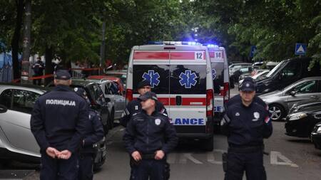 Masacre en Belgrado. Foto: EFE.