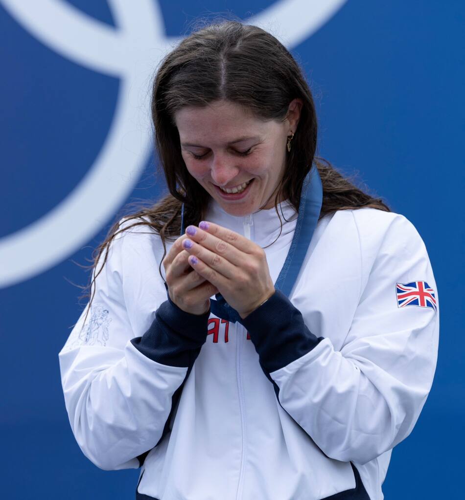 La atleta Kimberley Wood consiguió una medalla de bronce. Foto: X