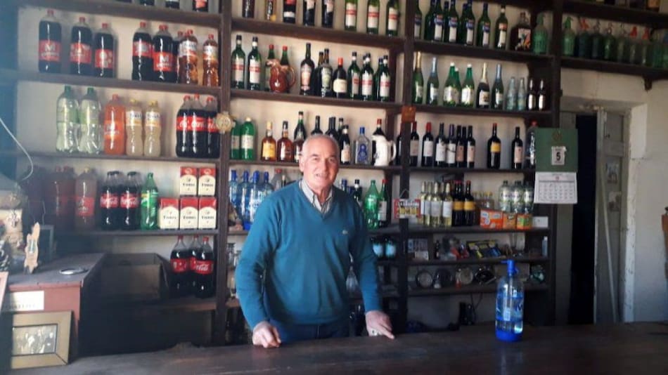 Pedro Meier en la pulpería. Fuente: gentileza Blog crónicas ferroviarias