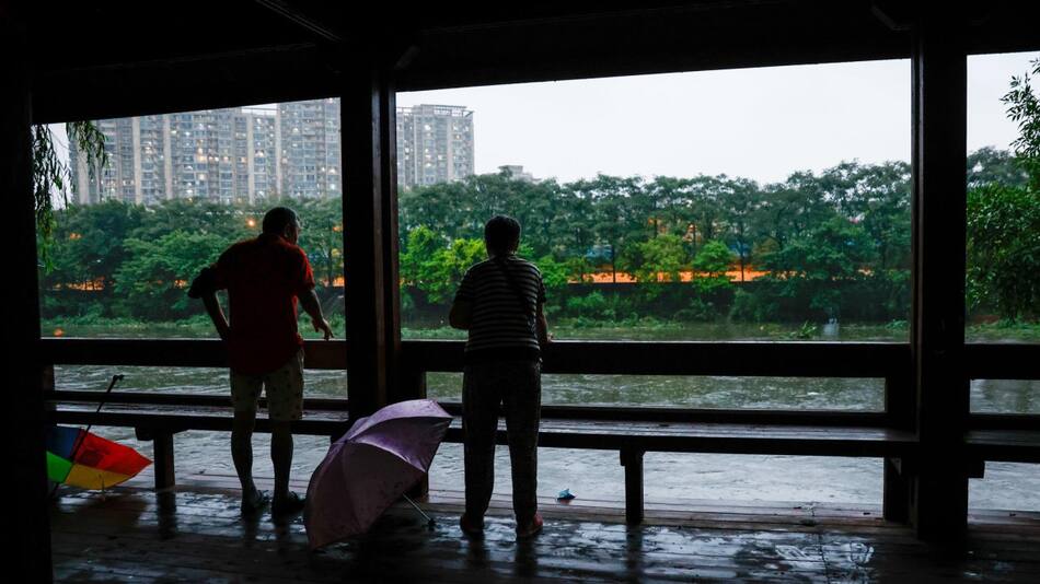 Temporal en China. Foto: EFE