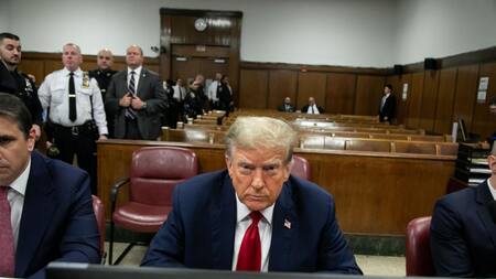 Juicio a Donald Trump en Manhattan. Foto: EFE.