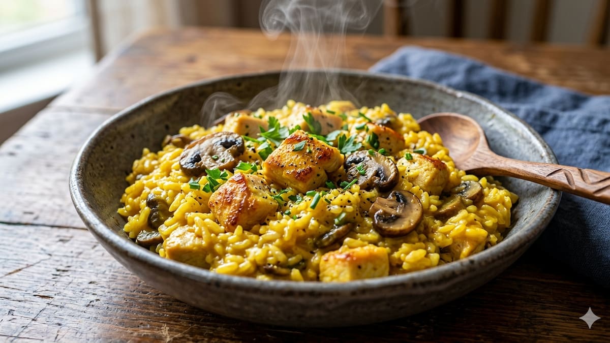Una receta fácil, práctica y muy sabrosa: aprendé a cocinar el mejor arroz con pollo y cúrcuma.