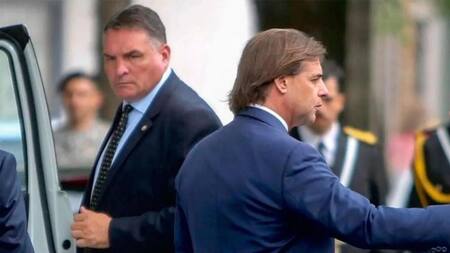 Jefe de custodia de Lacalle Pou. Foto: Panorama.