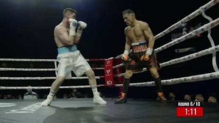 Sólido triunfo de "Maravilla" Martínez frente al británico Macaulay McGowan, Foto ESPN