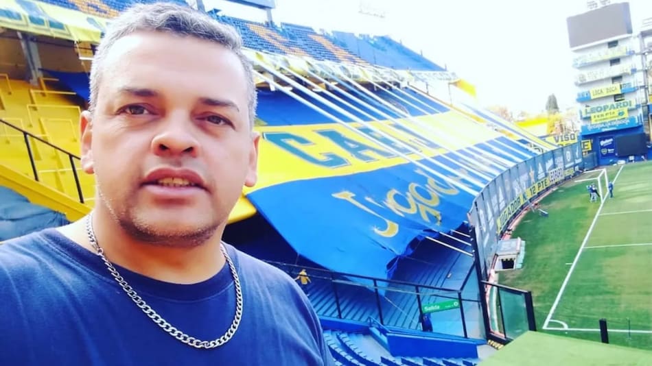 El Oso Eloy, efe de la barra de Boca. Foto: IG eloyarauujo