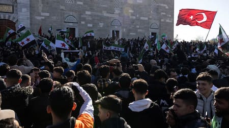 Manifestaciones de sirios en Estambul, Turquía. Foto: Reuters.