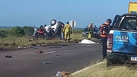 Choque en Corrientes. Foto: captura
