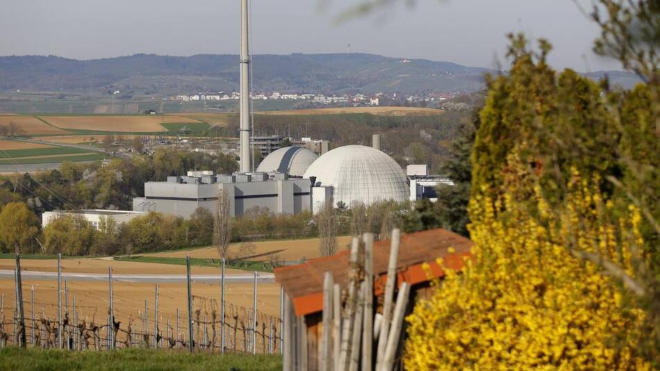 Imágenes de la planta nuclear de Neckarwestheim. Foto EFE.