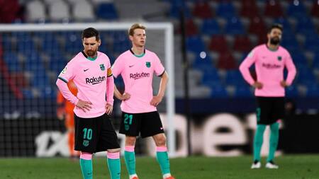 Empate del Barcelona ante el Levante por LaLiga, REUTERS
