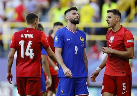 Polonia vs Francia, Eurocopa. Foto: Reuters