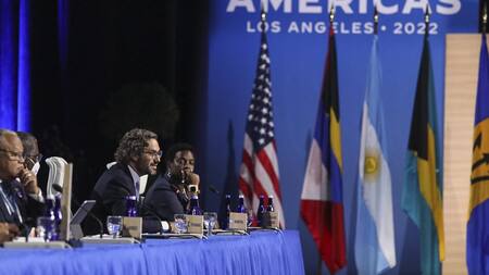 Santiago Cafiero en la Cumbre de las Américas. Foto: NA.