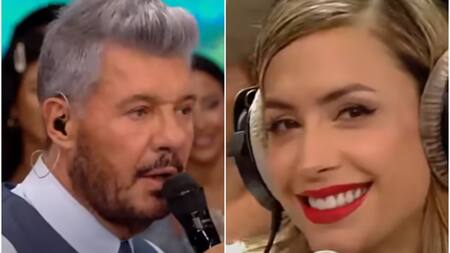 Marcelo Tinelli y Milett Figueroa. Fotos: captura América TV.