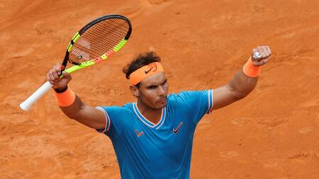 Festejo de Rafael Nadal en el Masters 1000 de Roma (Reuters)