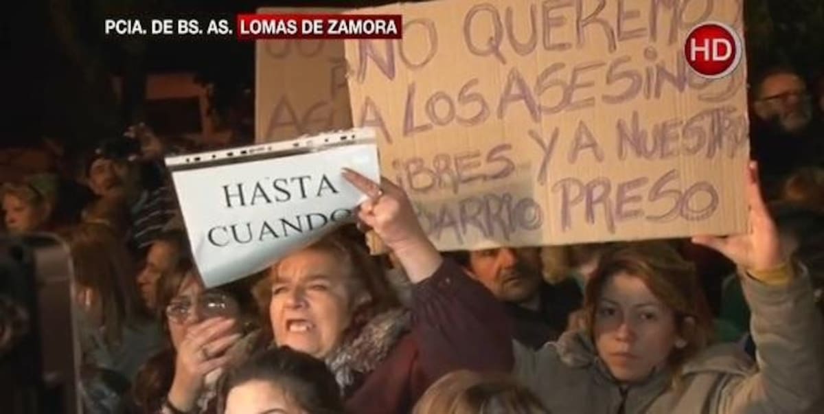 Marcha en Lomas de Zamora - crimen del nene de tres años