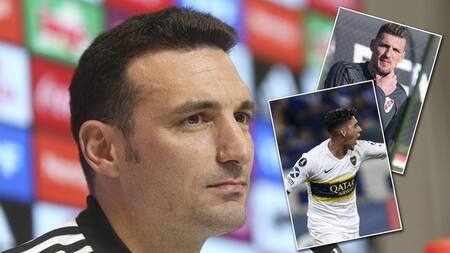 Scaloni, Armani y Pavón, Selección argentina, fútbol, deportes, NA