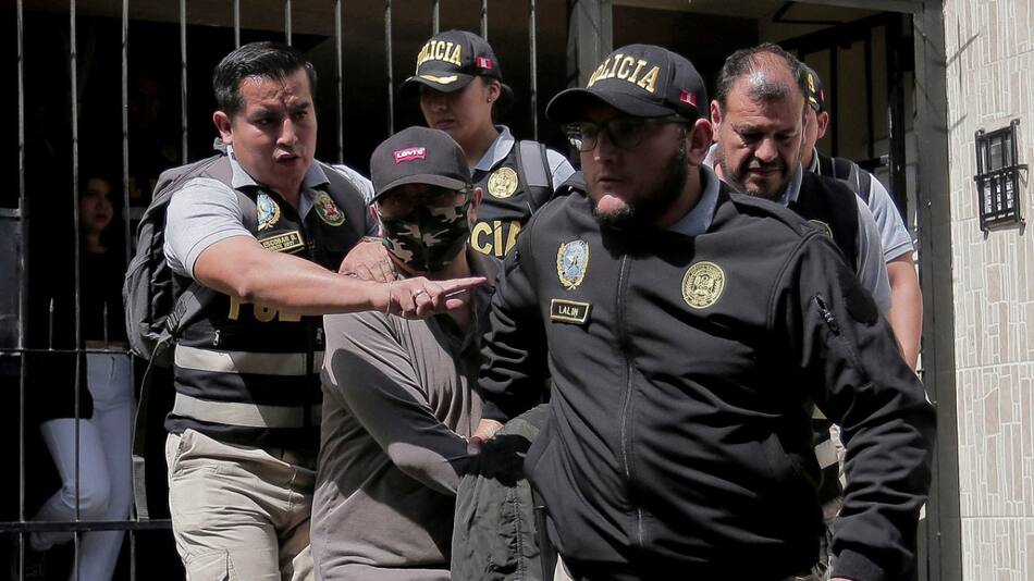 La detención a Nicanor Boluarte en mayo de 2024. Foto: Reuters.