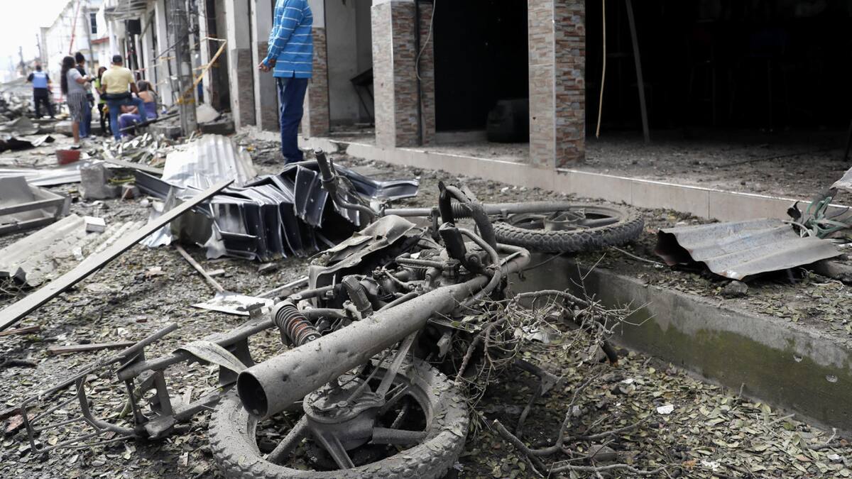Atentado en Cali, Colombia. Foto: EFE.