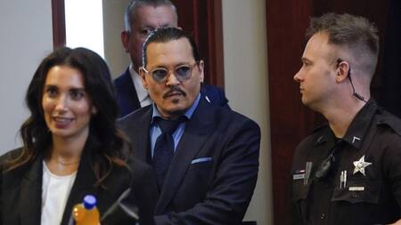 Johnny Depp en el juicio contra Amber Heard. Foto: AFP