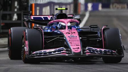 Franco Colapinto en el Gran Premio de Singapur.