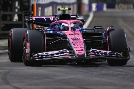 Franco Colapinto en el Gran Premio de Singapur.