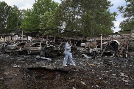 Destrozos en Ucrania por los ataques rusos. Foto: Reuters/Nina Liashonok