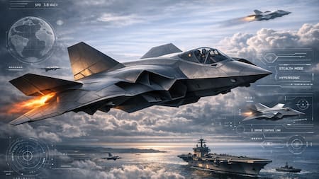 Estados Unidos avanza con su avión de combate “murciélago”: el diseño futurista que promete romper los límites de la guerra aérea