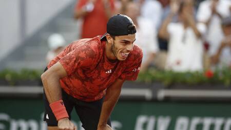 Francisco Cerúndolo fue eliminado de Roland Garros. Foto: Reuters.