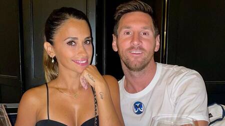 Lionel Messi y Antonela Roccuzzo. Foto: redes.