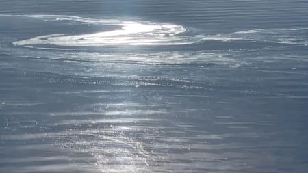 Mancha en el Nahuel Huapi.