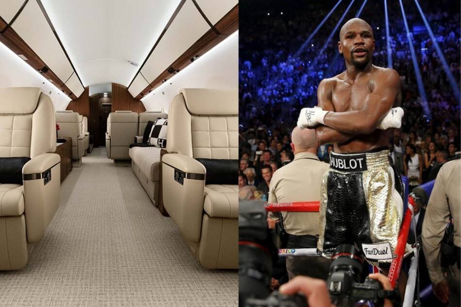 El lujoso avión privado de Floyd Mayweather. Foto: Gentileza Expansión.