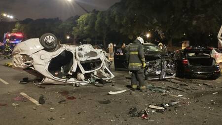 Trágico choque frente al Hipódromo de Palermo