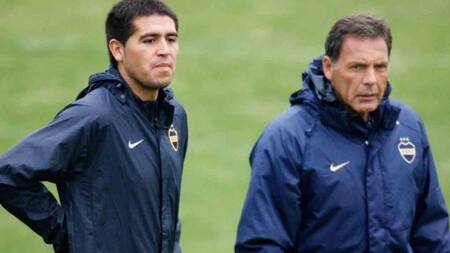 Juan Román Riquelme y Miguel Ángel Russo, Boca