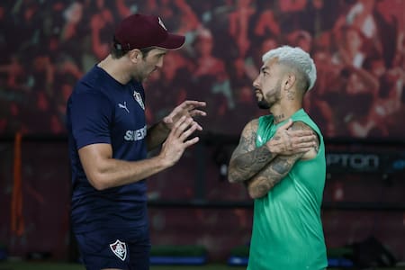 Luis Zubeldía y Luciano Acosta en el Fluminense.