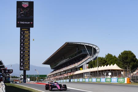 Franco Colapinto en el Gran Premio de España. Foto: EFE.