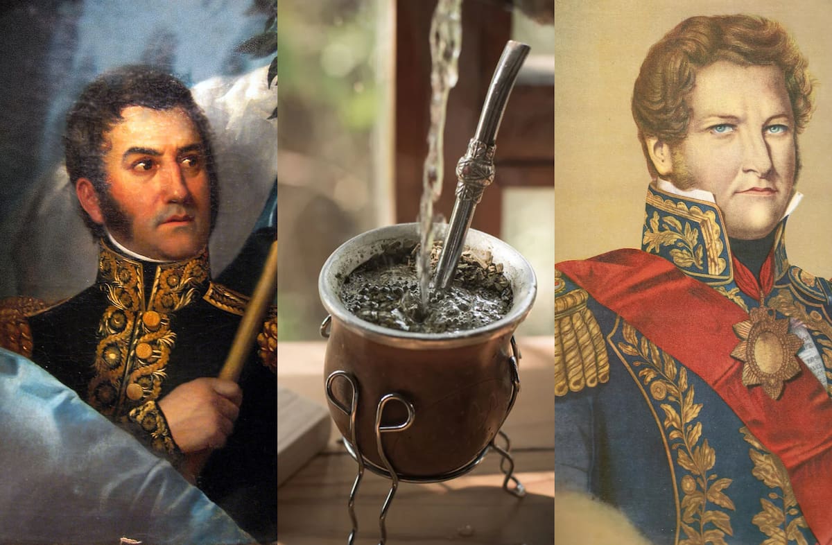 Los próceres y el mate