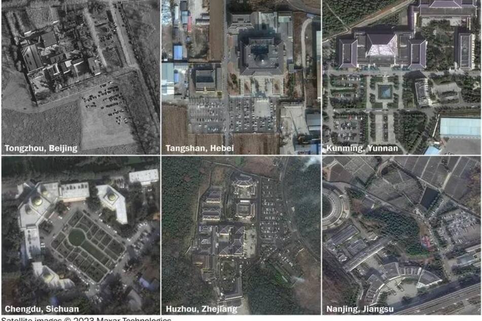 Imágenes de los crematorios chinos. Fotos: The Washington Post