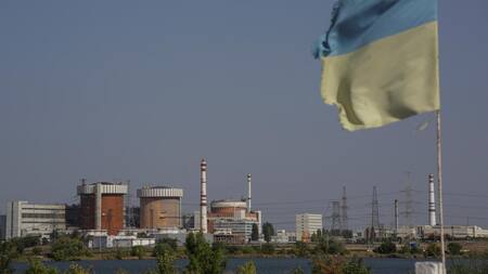 La central de Pivdennoukrainsk, atacada por Rusia. Foto: Reuters.