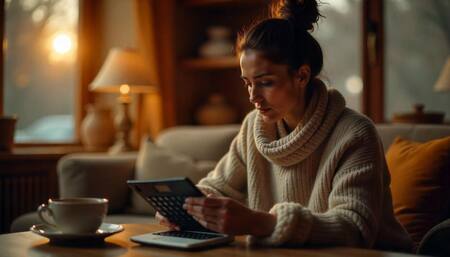 Finanzas, cuentas personales, economía. Foto: Freepik Ai.