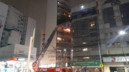 Incendio en barrio de Recoleta, NA