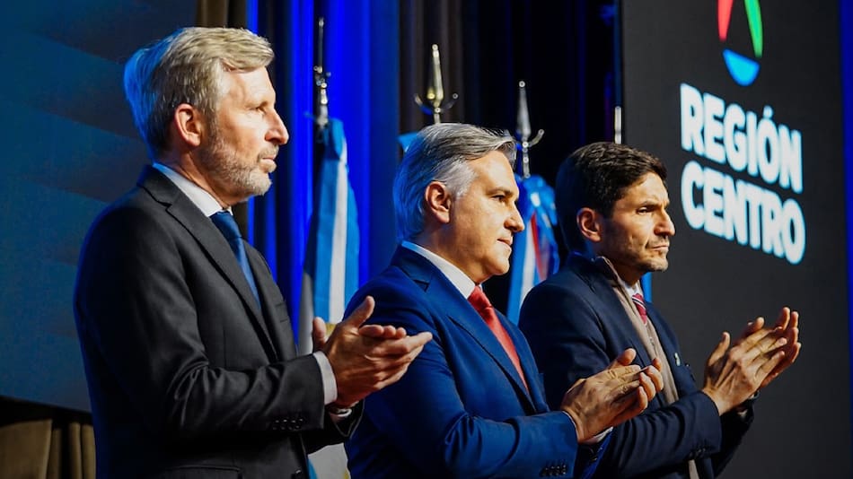 Región Centro, el frente conformado por Martín Llaryora, Rogelio Frigerio y Maximiliano Pullaro.
