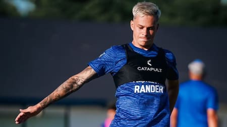 El futbolista Matías Abaldo de Gimnasia. Foto: gimnasia_oficial/IG