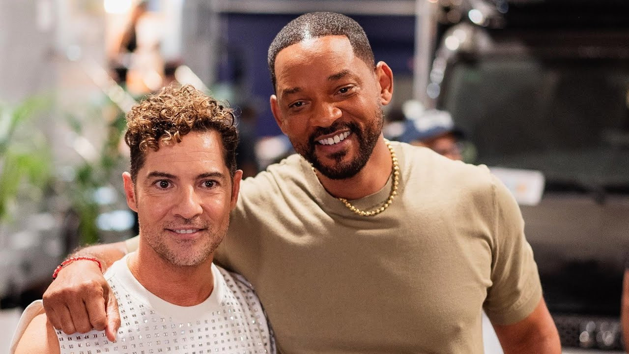 Will Smith y David Bisbal. Foto: YouTube/Will Smith.