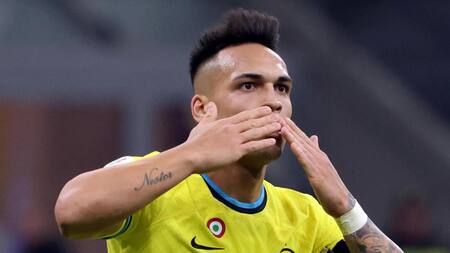 Lautaro Martínez, Copa Italia. Foto: EFE