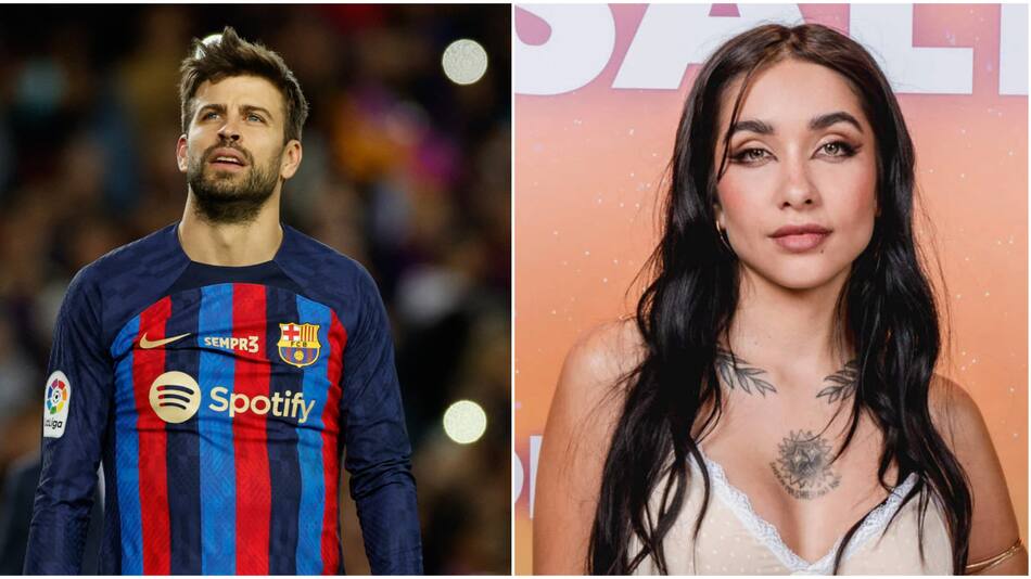 Gerard Piqué y María Becerra. Fotos: NA.