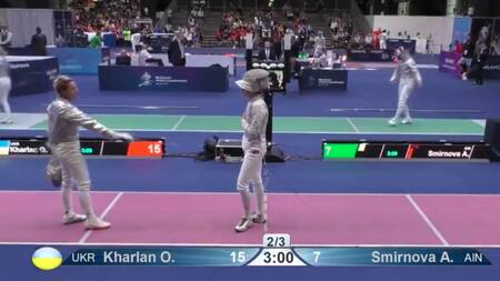 Polémica en el Mundial de Esgrima: una sablista ucraniana fue descalificada por negarse a saludar a su rival rusa